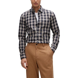 Mens Checked Casual-Fit Shirt