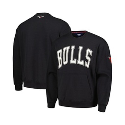 Mens Black Chicago Bulls HenryPullover Sweatshirt