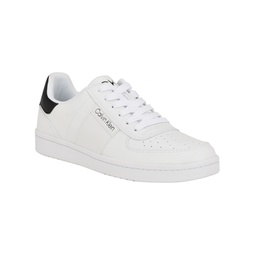 Mens Lento Round Toe Lace-Up Sneakers