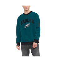 Mens Midnight Green Philadelphia Eagles Reese Raglan Tri-Blend Pullover Sweatshirt