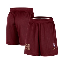 Mens and Womens Wine Cleveland Cavaliers Warm Up Performance Practice Shorts