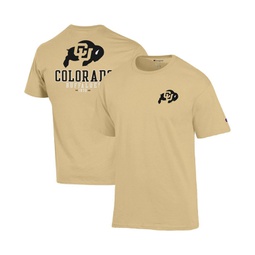 Mens Gold Colorado Buffaloes Team Stack 2-Hit T-shirt