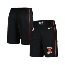 Mens Black Detroit Pistons 2023/24 City Edition Swingman Shorts