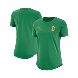 Womens Green Distressed Oregon Ducks Alternate Logo T-shirt