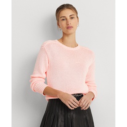 Womens Crewneck Shimmer Sweater