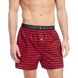 Mens Striped Woven Boxers