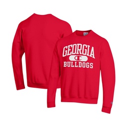 Mens Red Georgia Bulldogs Arch Pill Sweatshirt