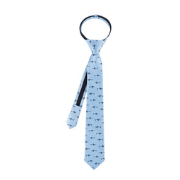 Boys Finn Shark Printed Pre-Tied Zipper Tie