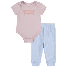 Baby Boys or Girls Batwing Bodysuit and Joggers Pant Set