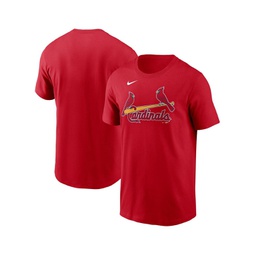 Mens Red St. Louis Cardinals Fuse Wordmark T-shirt