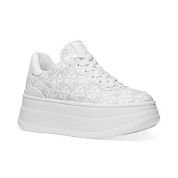 Womens Hayes Empire Logo Lace-Up Platform Sneakers
