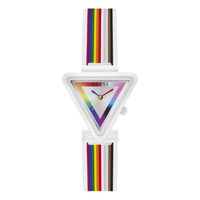Womens Analog Rainbow Silicone Watch 31mm