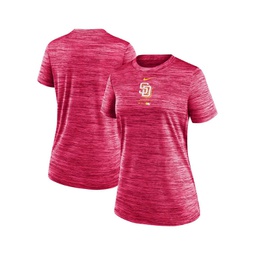 Womens Pink San Diego Padres City Connect Practice Velocity Performance T-shirt