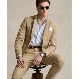 Mens Polo Soft Modern Linen Suit Jacket
