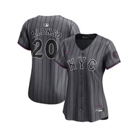 Womens Charcoal Pete Alonso New York Mets 2024 City Connect Limited Player Jersey