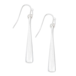 Silver-Tone Sculptural Mini Drop Earrings