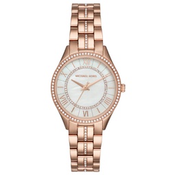 Womens Lauryn Rose Gold-Tone Stainless Steel Bracelet Watch 33mm