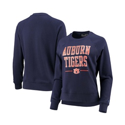 Womens Navy Auburn Tigers All Day Fleece Raglan Pullover Sweatshirt