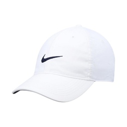 Mens White Heritage86 Logo Performance Adjustable Hat