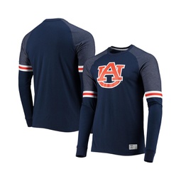 Mens Navy Auburn Tigers Game Day Sleeve Stripe Raglan Long Sleeve T-shirt