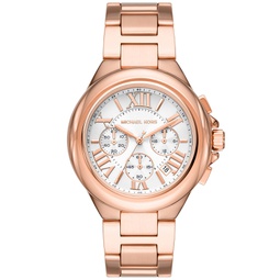 Womens Camille Chronograph Rose Gold-Tone Stainless Steel Bracelet Watch 43mm