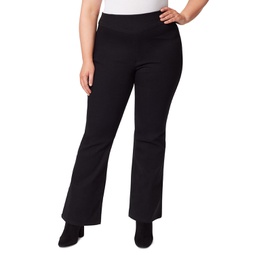 Trendy Plus Size Pull-On Flare Jeans