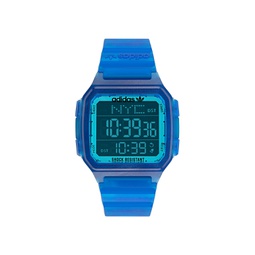 Unisex Gmt Digital One Gmt Blue Resin Strap Watch 47mm
