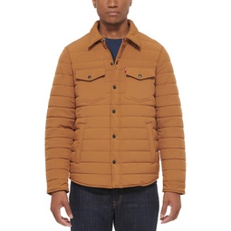 Mens Quilted Shirt Jacket