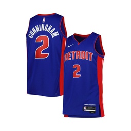 Mens and Womens Cade Cunningham Blue Detroit Pistons Swingman Jersey - Icon Edition