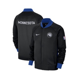 Mens Black Royal Minnesota Timberwolves 2022 23 City Edition Showtime Thermaflex Full-Zip Jacket