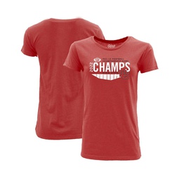 Womens Red Utah Utes 2022 PAC-12 Football Conference Champions Locker Room T-shirt