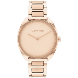 Womens Carnation Gold-Tone Stainless Steel Bracelet Watch 34mm