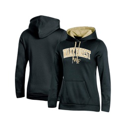 Womens Black Wake Forest Demon Deacons Arch Logo 2.0 Pullover Hoodie