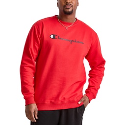Mens Big & Tall Powerblend Logo Graphic Fleece Sweatshirt