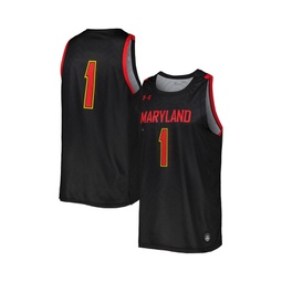 Mens Black Maryland Terrapins Replica Basketball Jersey