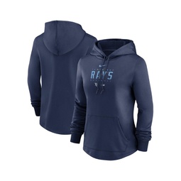 Womens Navy Tampa Bay Rays Authentic Collection Pregame Performance Pullover Hoodie