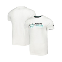 Mens White Mercedes-AMG Petronas F1 Team 2023 Logo T-shirt