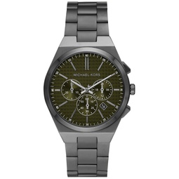 Mens Lennox Quartz Chronograph Gunmetal-Tone Stainless Steel Watch 40mm