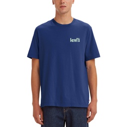 Mens Relaxed-Fit Short-Sleeve Crewneck Logo T-Shirt