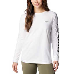 Womens North Cascades Cotton Long-Sleeve T-Shirt