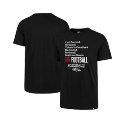 Mens Black Baltimore Ravens Super Bowl XLVII Championship Reunion T-shirt