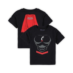 Toddler Boys and Girls Black Cincinnati Bearcats Super Hero T-shirt