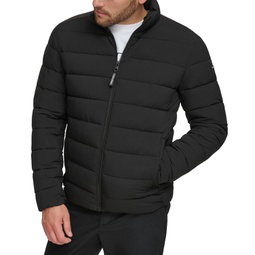 Mens Quilted Infinite Stretch Water-Resistant Puffer Jacket