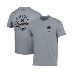 Mens Steel Notre Dame Fighting Irish Play Like A Champion Today T-shirt