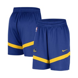 Mens Royal Golden State Warriors On-Court Practice Warmup Performance Shorts