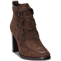 Womens Mabel Lace-Up Dress Booties