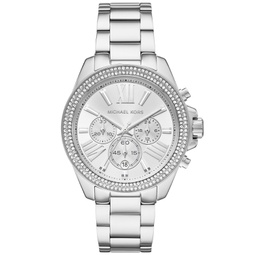 Womens Wren Chronograph Silver-Tone Stainless Steel Watch 42mm
