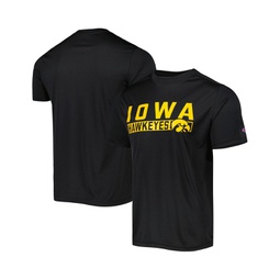 Mens Black Iowa Hawkeyes Impact Knockout T-shirt