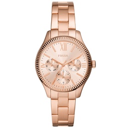 Womens Rye Multifunction Rose Gold-Tone Stainless Steel Watch 36mm