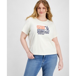 Plus Size Graphic Authentic Cotton Short-Sleeve T-Shirt